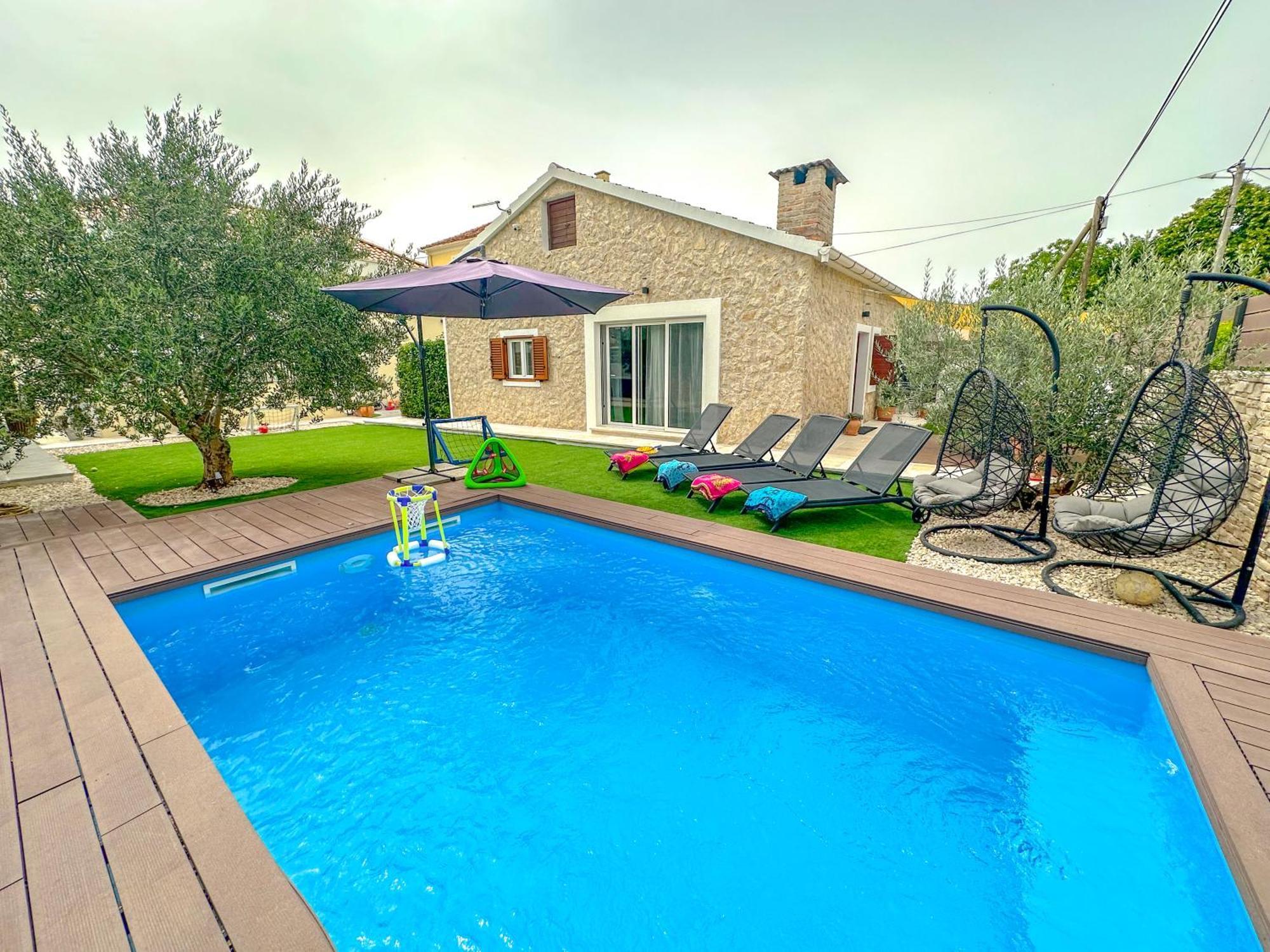 Mustra House Zadar - Private Pool & Sauna Exterior foto